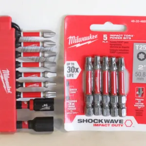 TWO PACK OF MILWAUKEE IMPACT DRILL BITS
