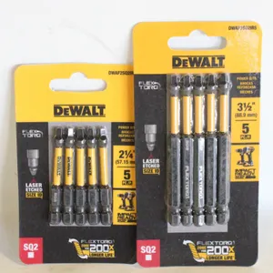 2 PACKS OF DEWALT IMPACT SCREWDRIVER BITS
