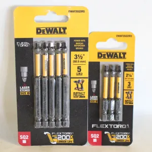 2 PACKS OF DEWALT IMPACT SCREWDRIVER BITS