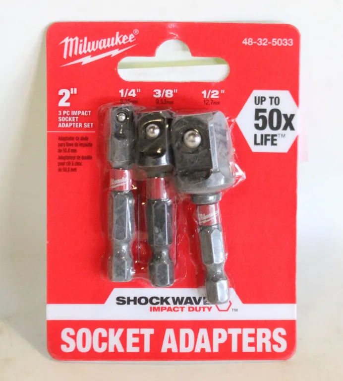 MILWAUKEE 2 INCH THREE-PIECE IMPACT SOCKET