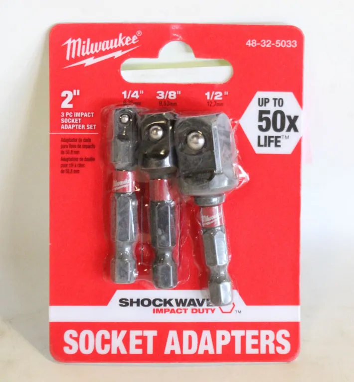 MILWAUKEE 2 INCH THREE-PIECE IMPACT SOCKET