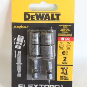 PACK OF 2 DEWALT DOUBLE ENDED NUT DRIVER