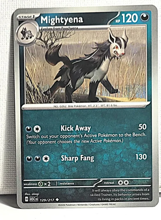 10) MIGHTYENA, 129/217 STAGE 1,