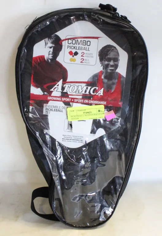 PICKLEBALL 2 WOODEN RACQUETS INDOOR
