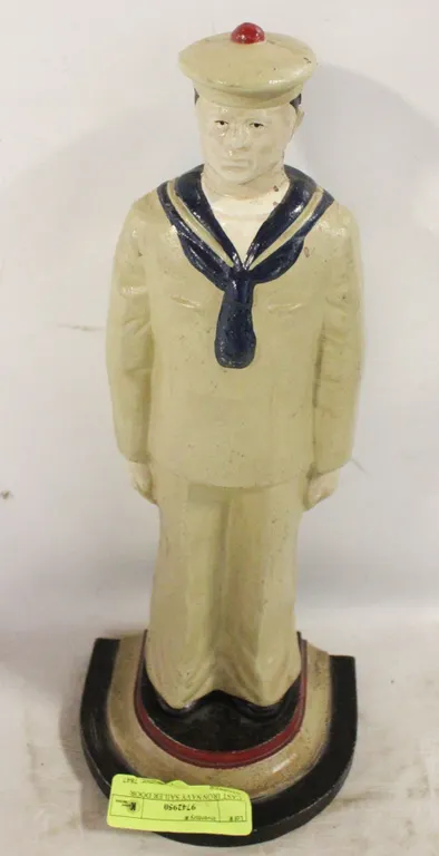 CAST IRON NAVY SAILER DOOR STOPPER