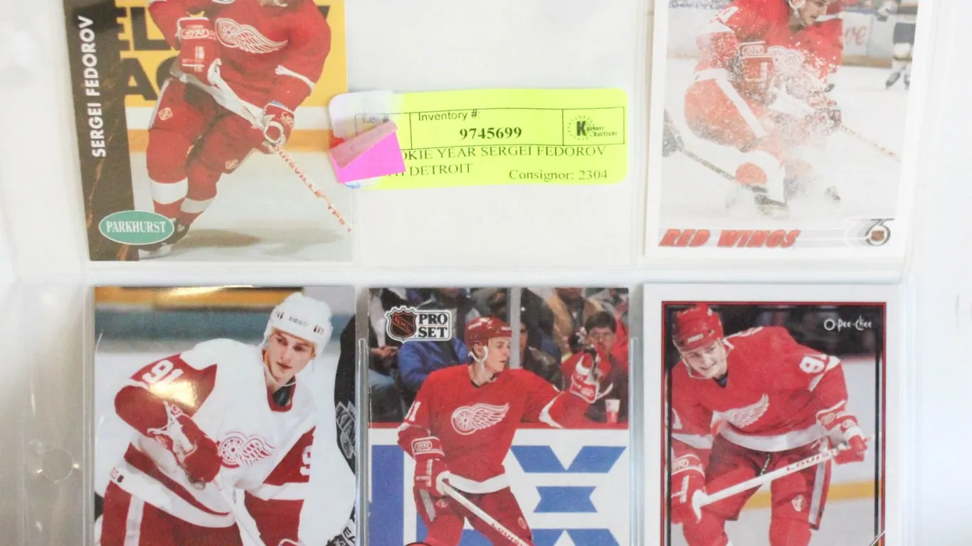5 ROOKIE YEAR SERGEI FEDOROV WITH DETROIT