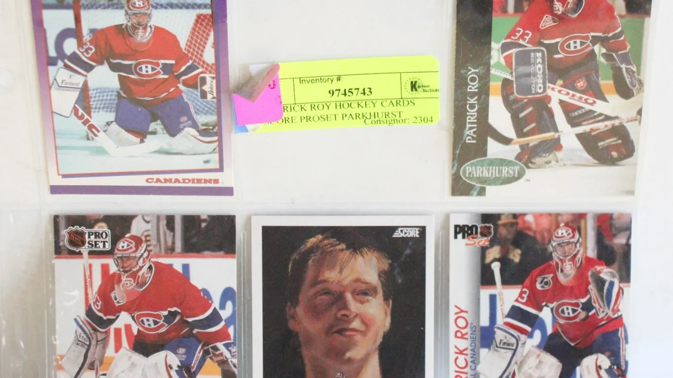 PATRICK ROY HOCKEY CARDS SCORE PROSET PARKHURST