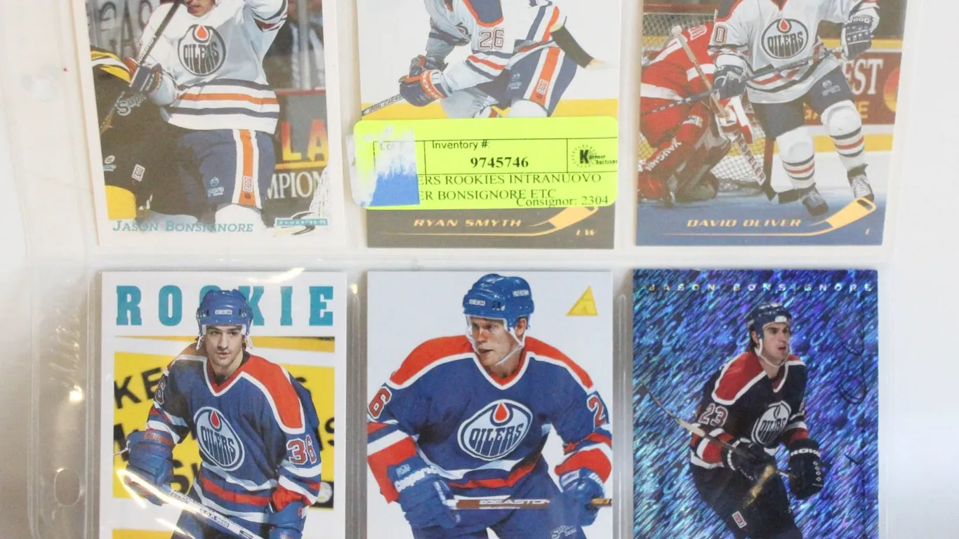 6 OILERS ROOKIES INTRANUOVO OLIVER BONSIGNORE ETC