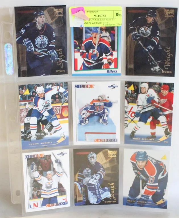 9 EDMONTON OILERS SMYTH TIKKANEN WEIGHT ETC