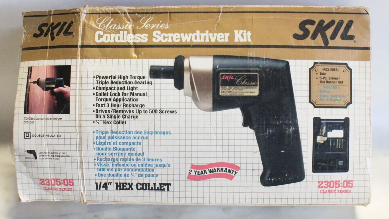 SKIL CLASSIC ELECTRIC SCREWDRIVER KIT
