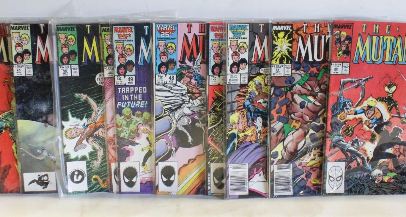 10 VINTAGE MARVEL NEW MUTANTS COMICS