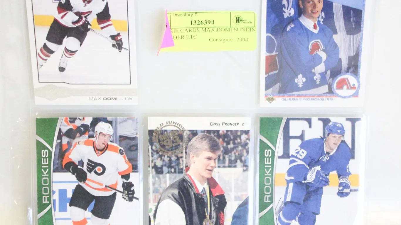 5 ROOKIE CARDS MAX DOMI SUNDIN NYLANDER ETC