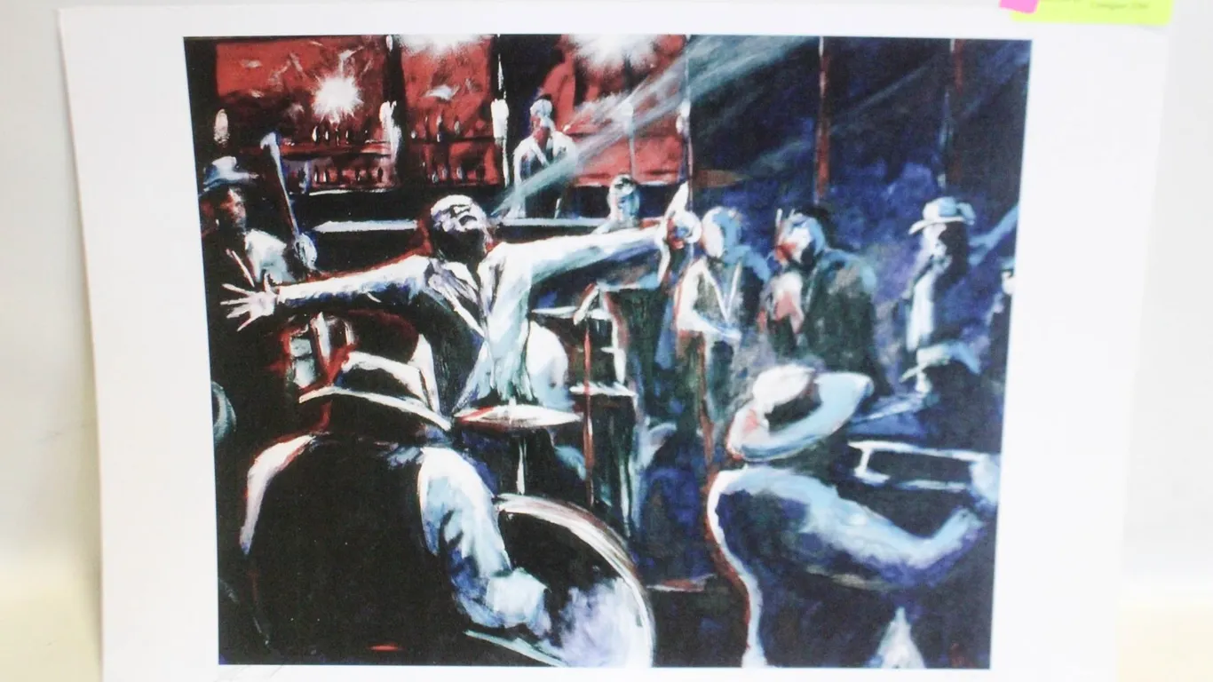 JAZZ MEETING PRINT 34 OF 100 SIGNED/DATED IN