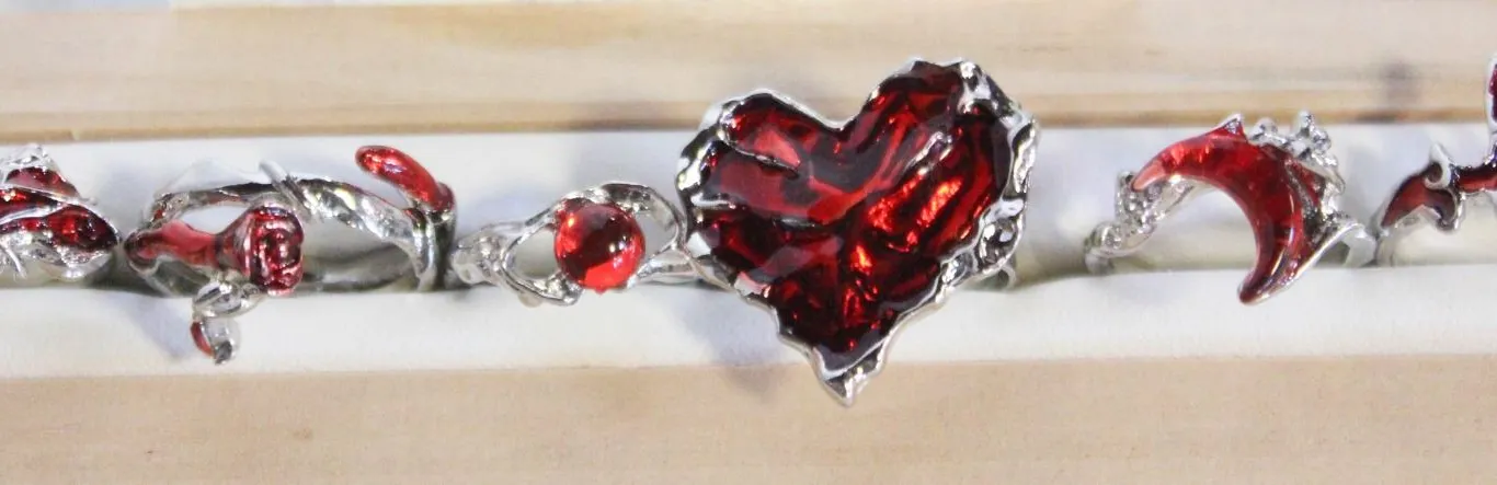 NEW 6PCS/SET RING SET ADJUSTABLE SIZE