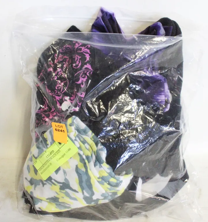 ASSORTED DOORAGS AND BANDANAS (8)