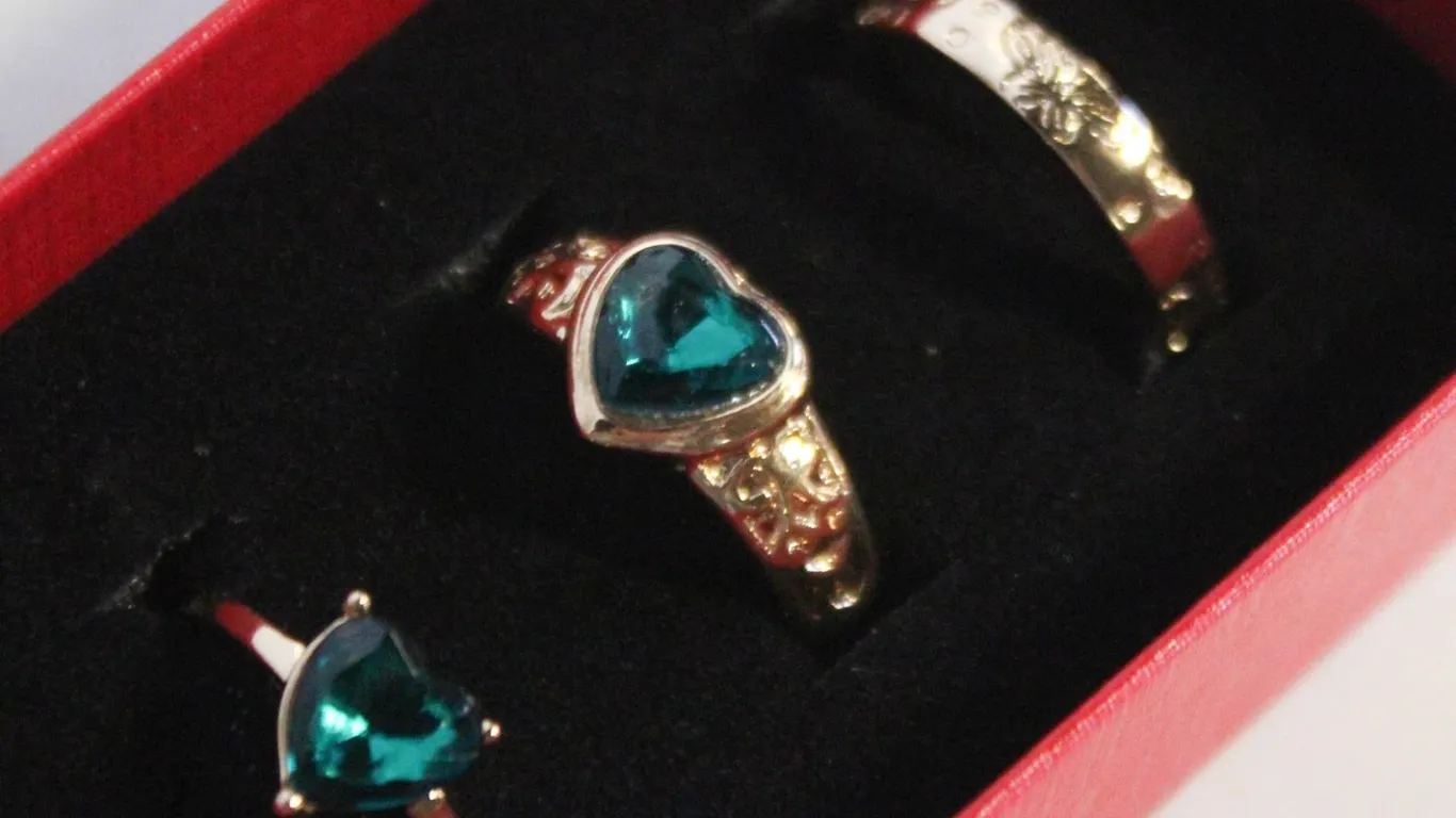 NEW 3PCS/SET RING SET SZ8 AND 7