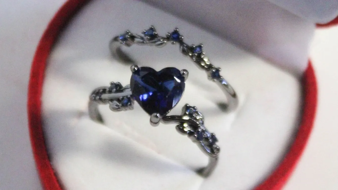 NEW 2PCS/SET RING SET SZ9