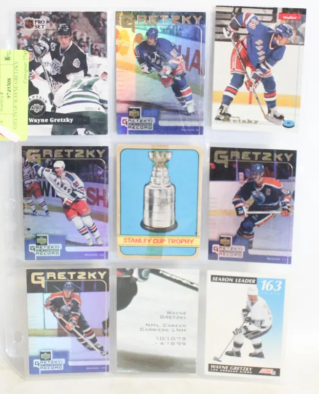 SHEETS OF WAYNE GRETZKY