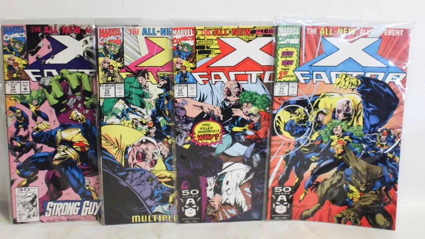 VINTAGE MARVEL X-FACTOR COMICS #71/72/73/74