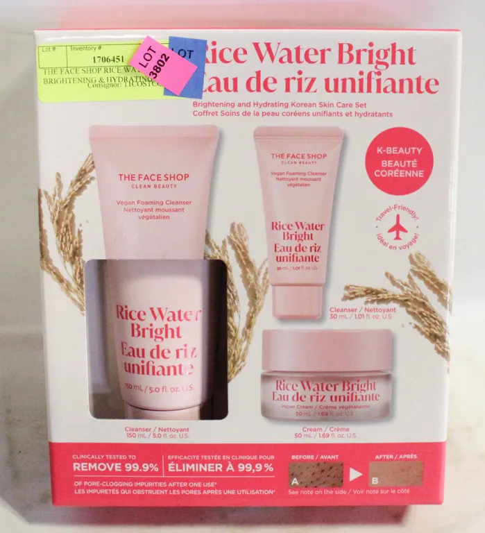THE FACE SHOP RICE WATER BRIGHTENING & HYDRATING