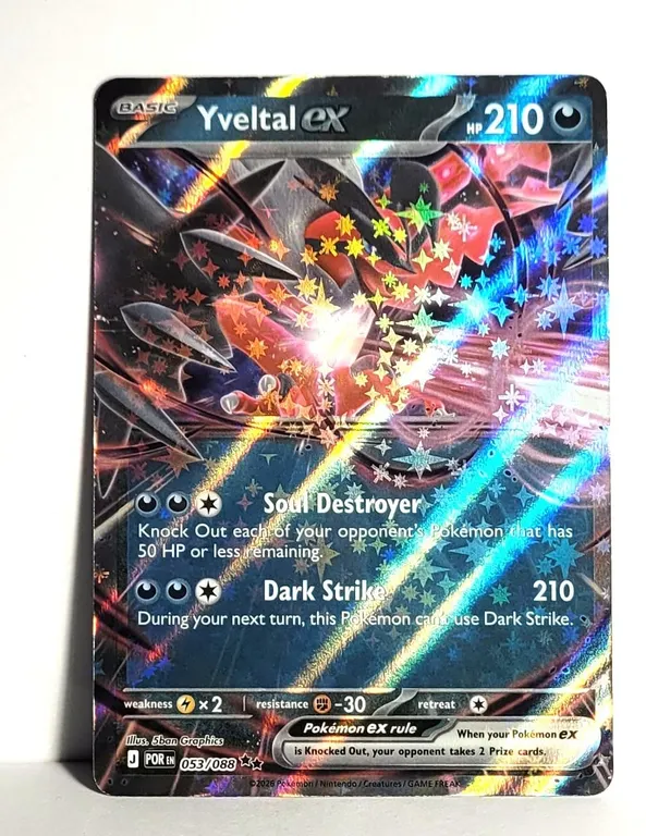 1) YVELTAL EX 53/88 DOUBLE RARE