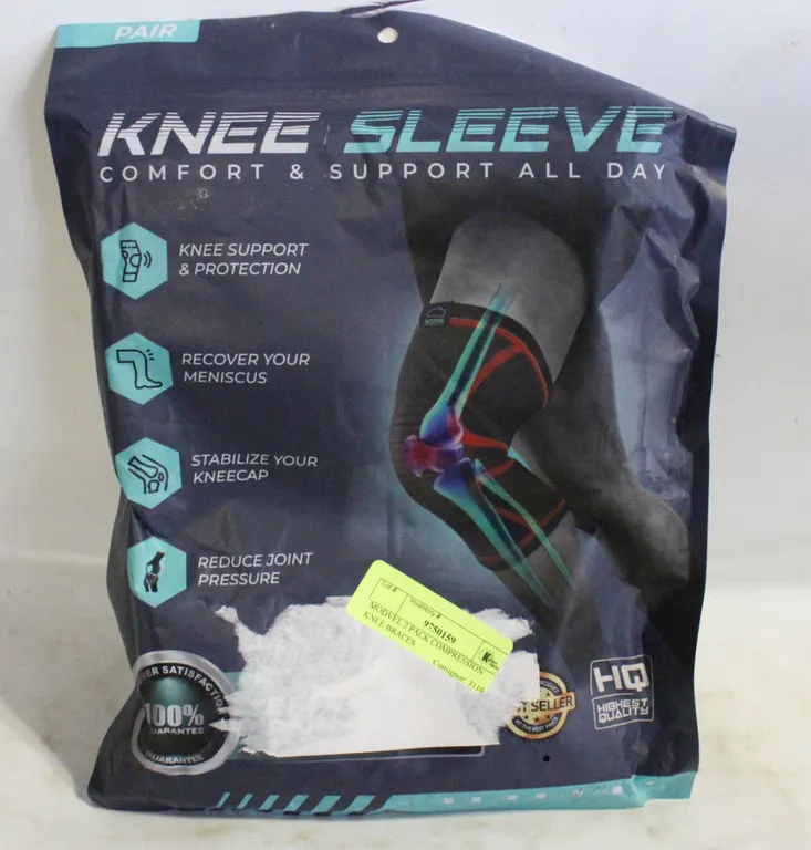 MODVEL 2 PACK COMPRESSION KNEE BRACES