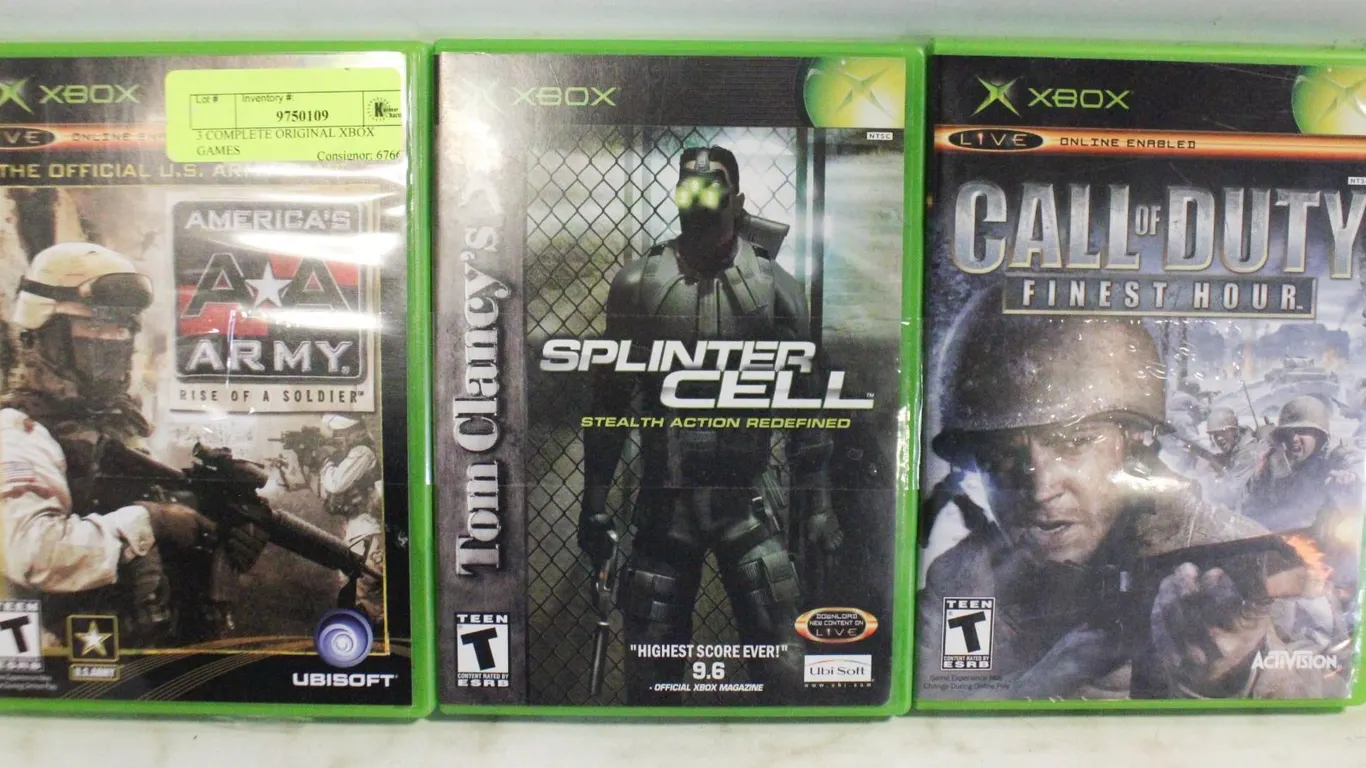 3 COMPLETE ORIGINAL XBOX GAMES