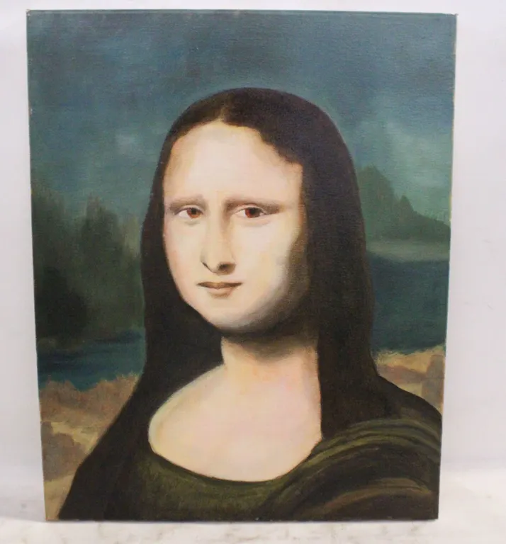 ESTATE REPLICA HANDPAINTED 'MONA LISA'