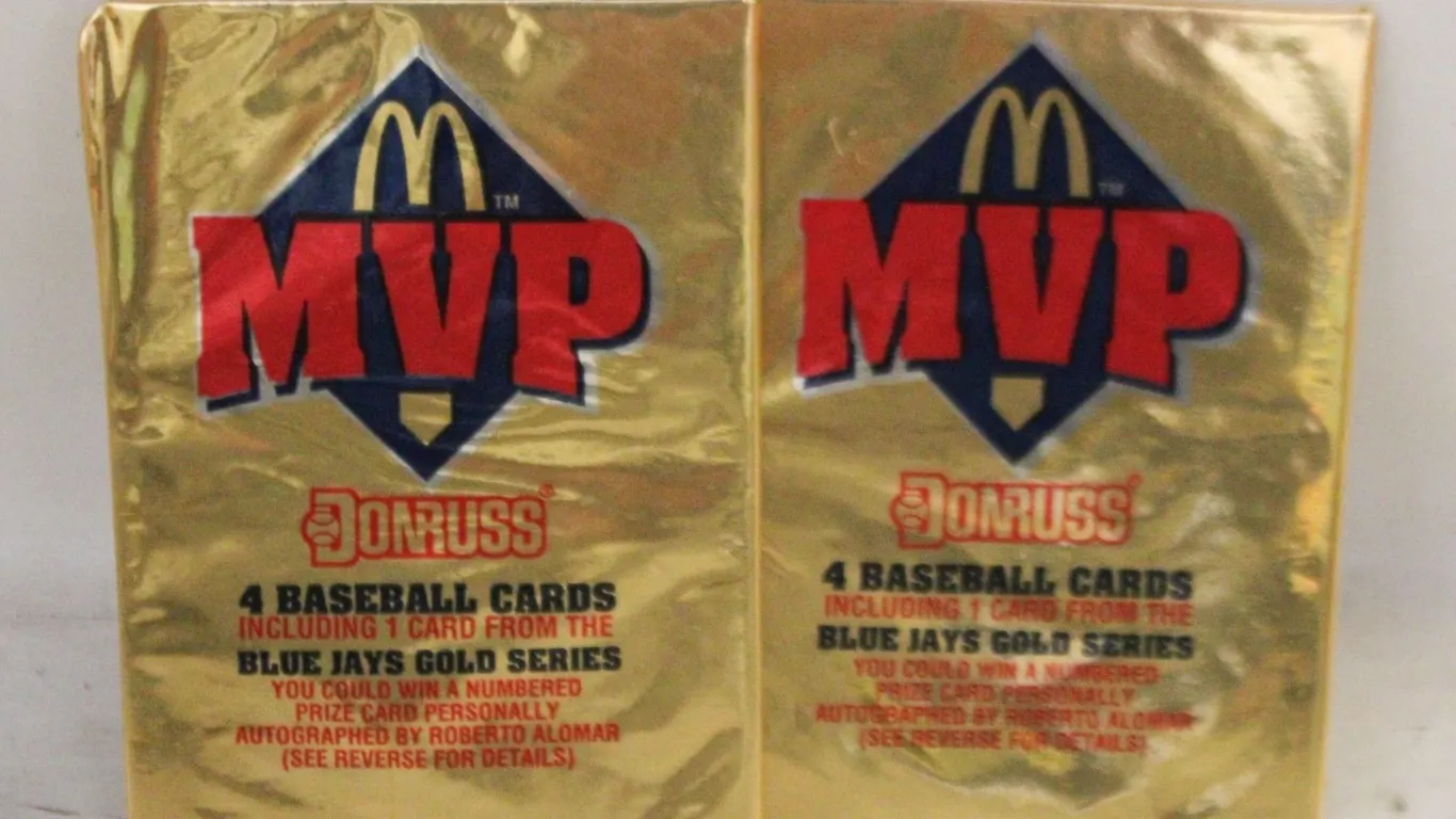 MVP 1992 MC'D BASEBALL CARD PACK UNOPENED