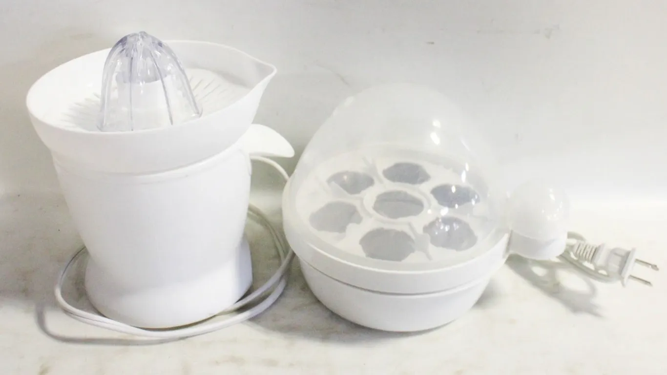 FLAT WITH NEW CITRUS JUICER + EGGS GENI