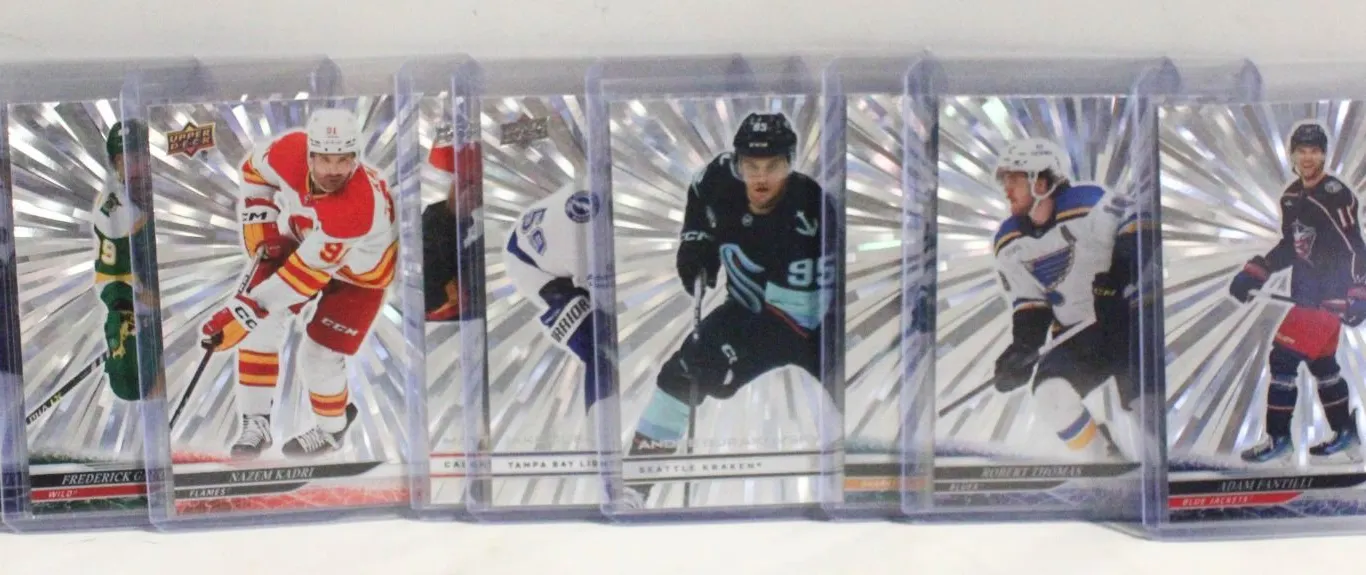 9 SILVER OUTBURST NHL UPPER DECK CARDS