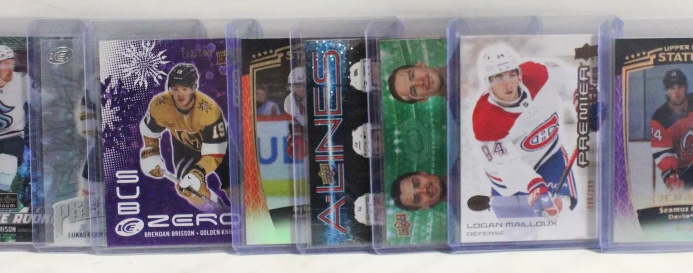 8 2024/25 LIMITED NUMBERED CARDS WITH ROOKIES NHL