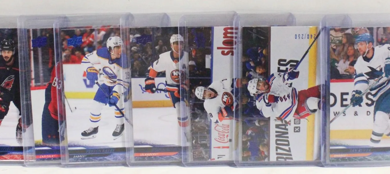 7 2024/25 UPPER DECK DELUXE # OF 250 NHL CARDS