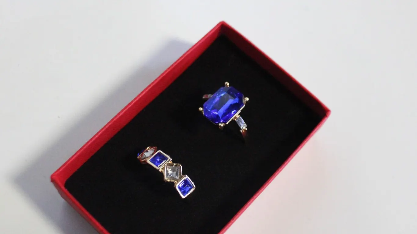 NEW 2PCS/SET RING SET SZ8