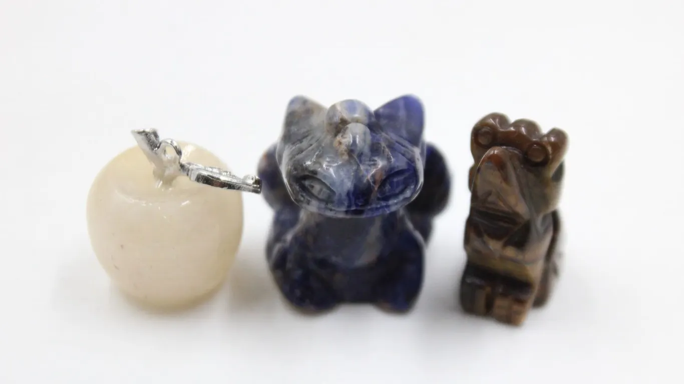 #256-NATURAL BLUE SPORT, TIGER EYE, CITRINE