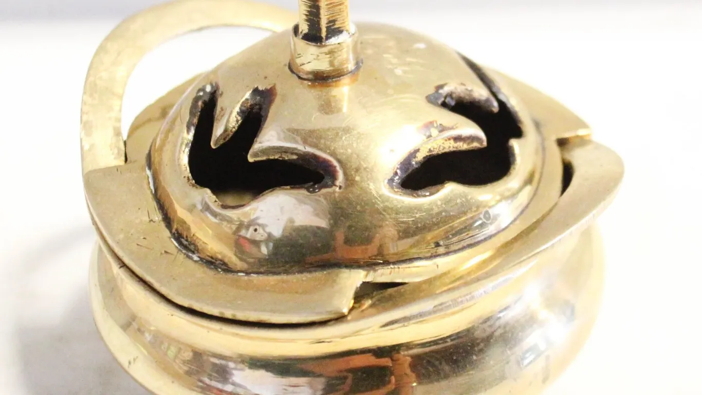 VINTAGE BRASS INCENSE BURNER ASIAN