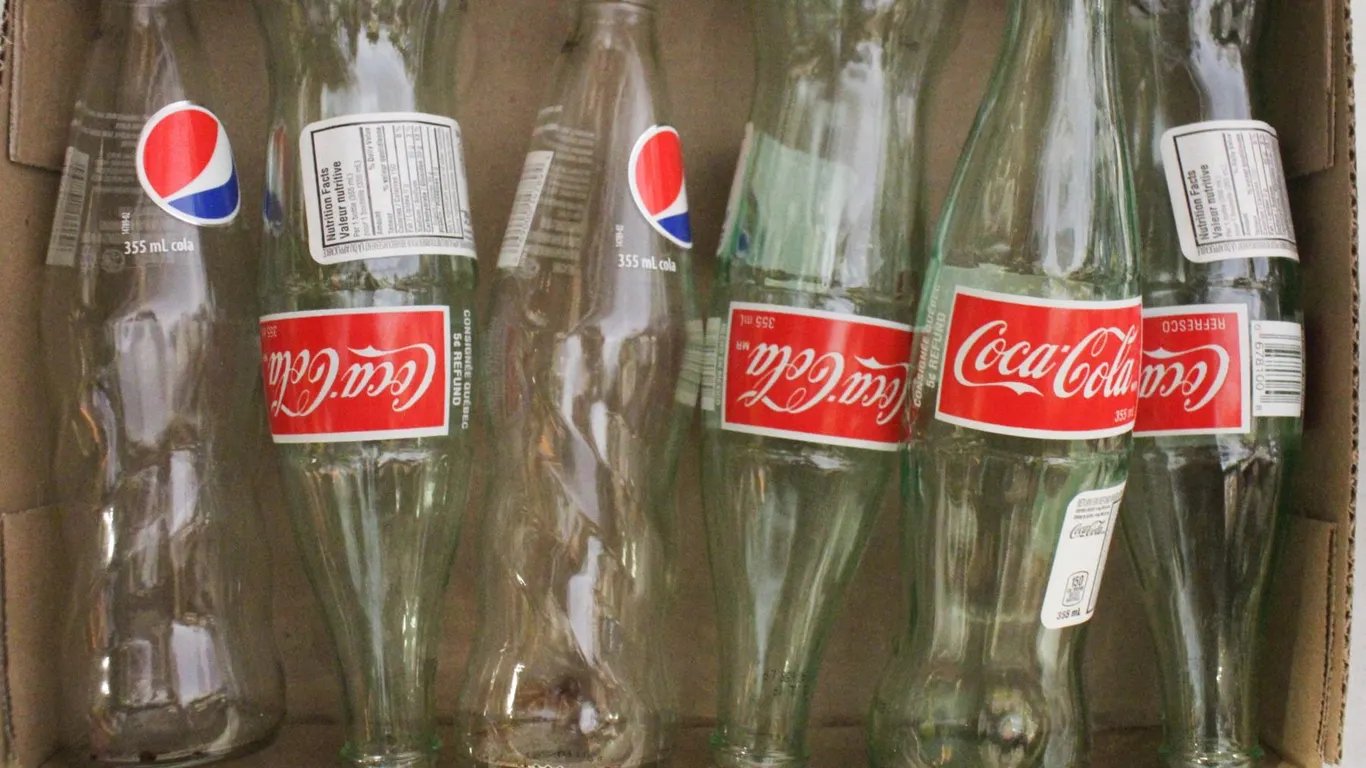 GLASS POP BOTTLES