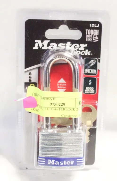 NEW SEALED MASTERLOCK 2-1/2" LONG