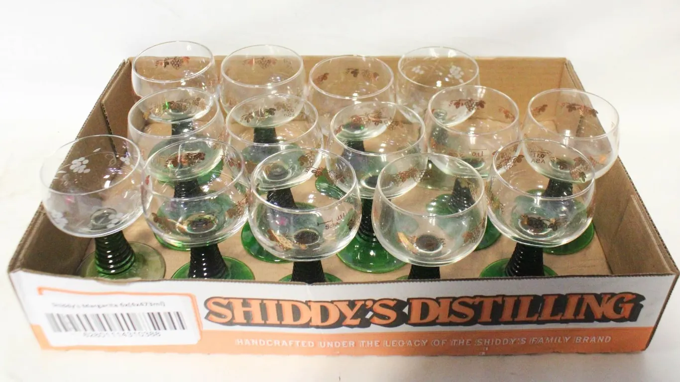 14 VINTAGE EUROPEAN LIQUEUR GLASS