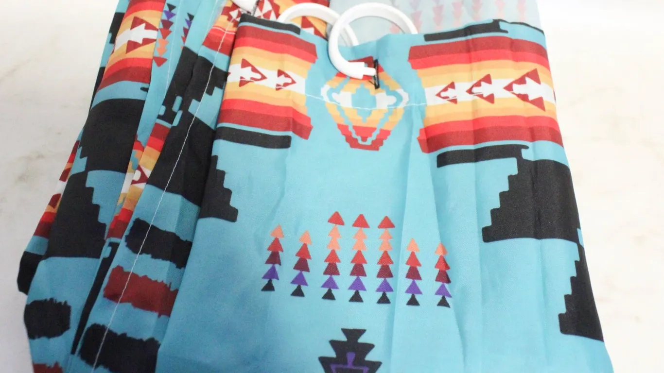 INDIGENOUS STYLE SHOWER CURTAIN
