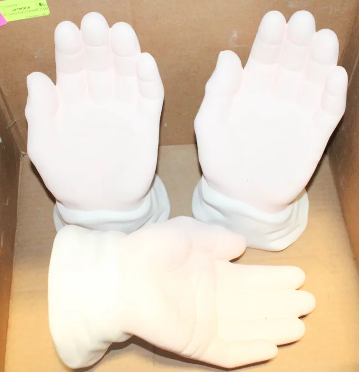 LOT OF 3 VINTAGE CERAMIC HANDS