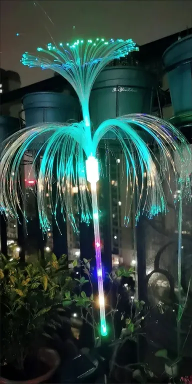 2 PCS PER BOX SOLAR FIBER OPTIC JELLYFISH COLORFUL