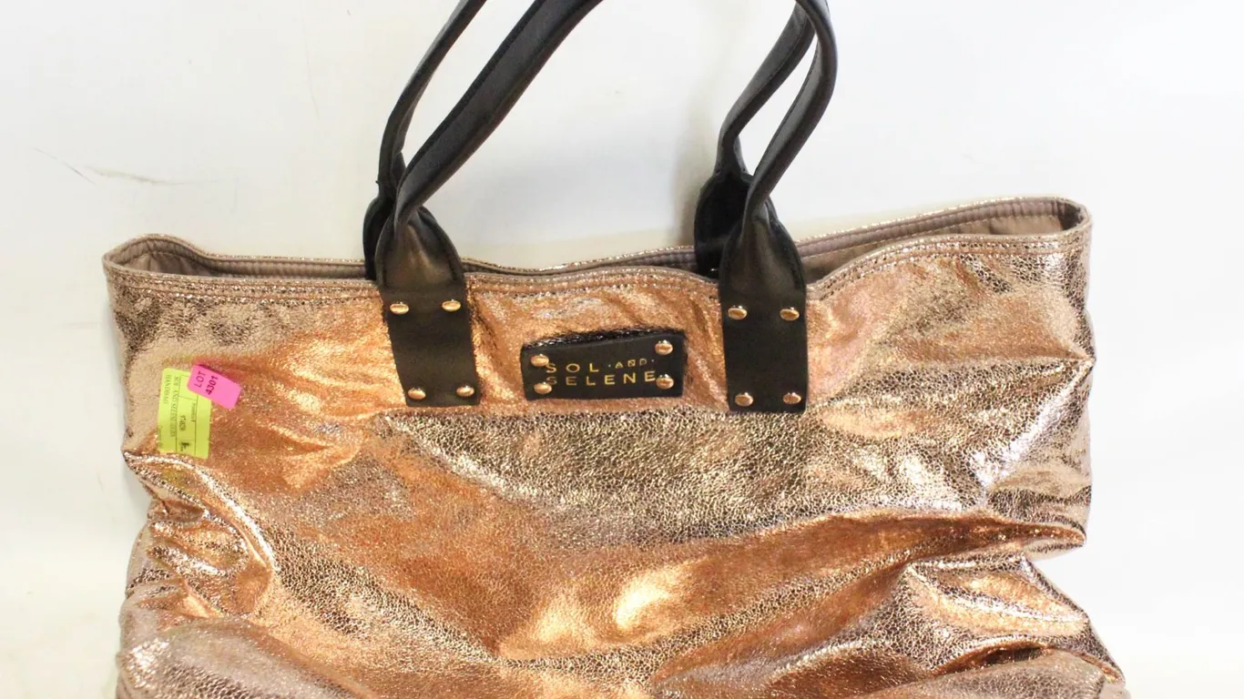 SOL AND SELENE GOLDEN HANDBAG