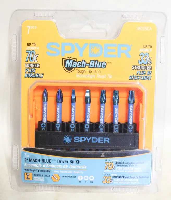 PACK OF SPIDER MAC BLUE SEVEN PIECES 2 INCH