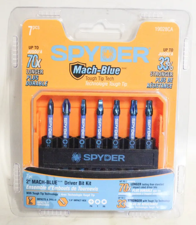 PACK OF SPIDER MAC BLUE SEVEN PIECES 2 INCH