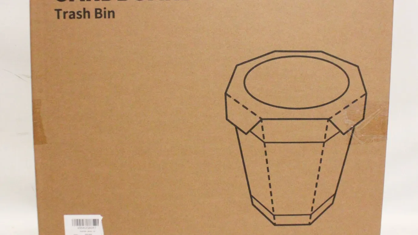 BRAND NEW 5PK CARDBOARD TRASH BIN