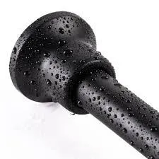 NEW SZXIMU 27"- 43" BLACK SHOWER ROD