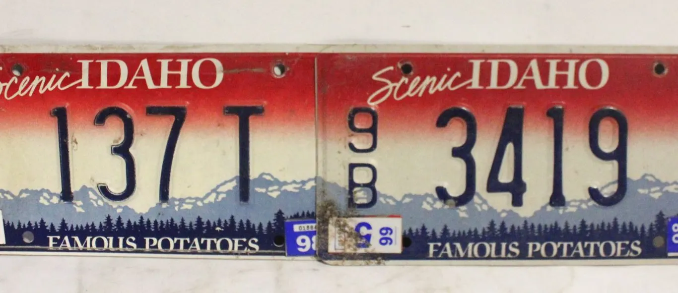 IDAHO MATCHING LICENSE PLATES