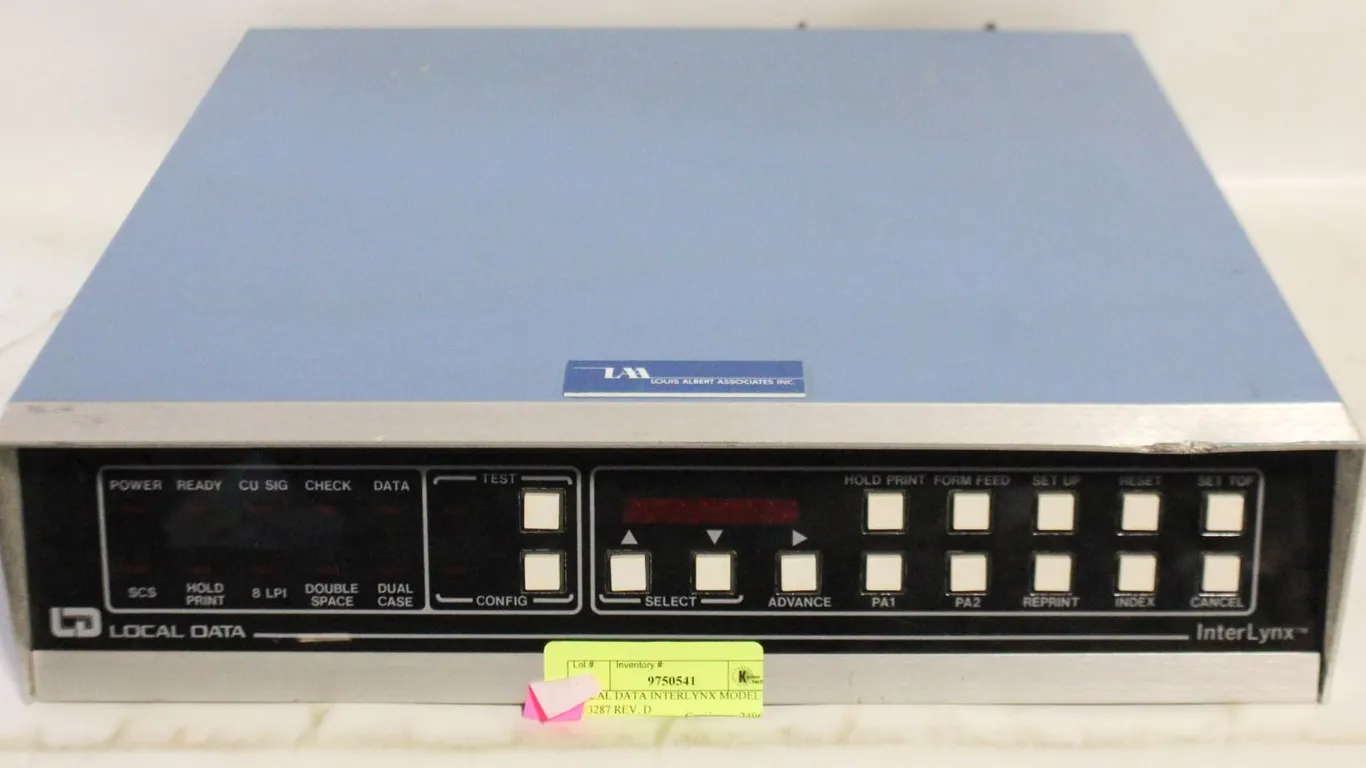 LOCAL DATA INTERLYNX MODEL IL/3287 REV. D