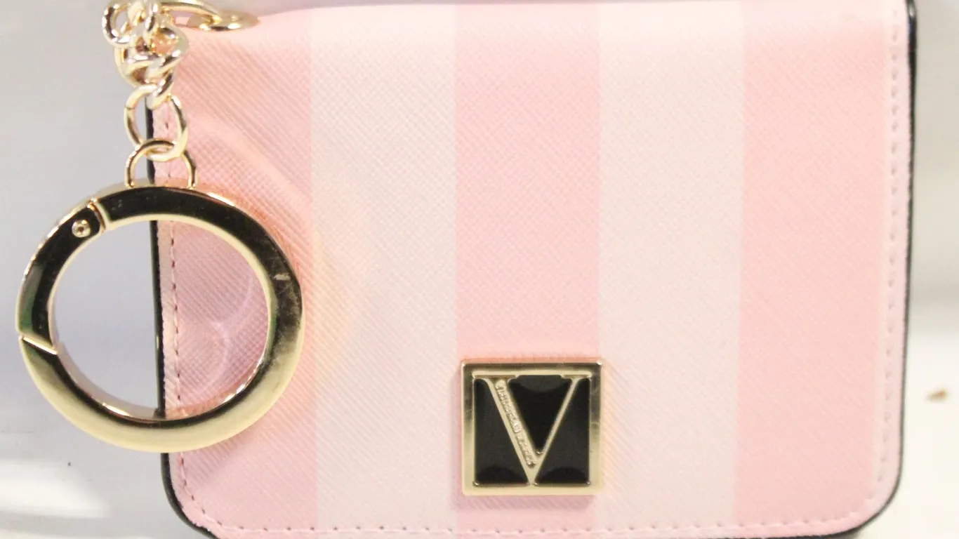 VICTORIA'S SECRET PINK STRIPE FOLDOVER
